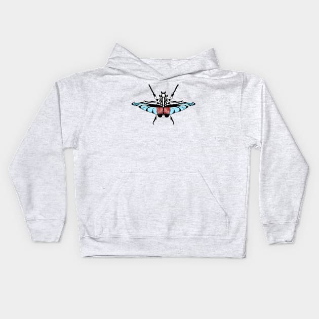 Goliath Beetle Kids Hoodie by drawingsbydarcy